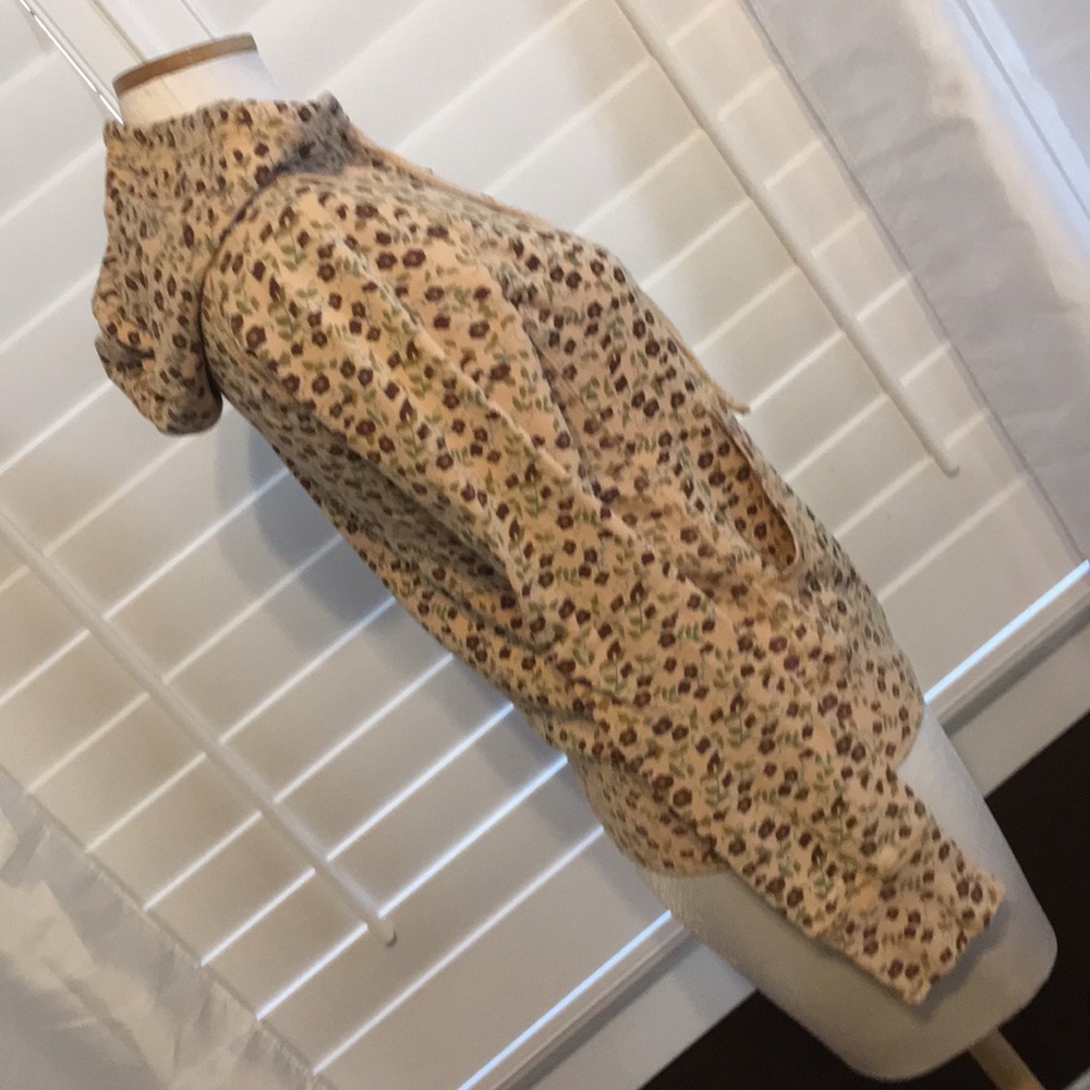 Lucky Brand Floral Sweat Jacket - Sz S - Picture 2 of 7